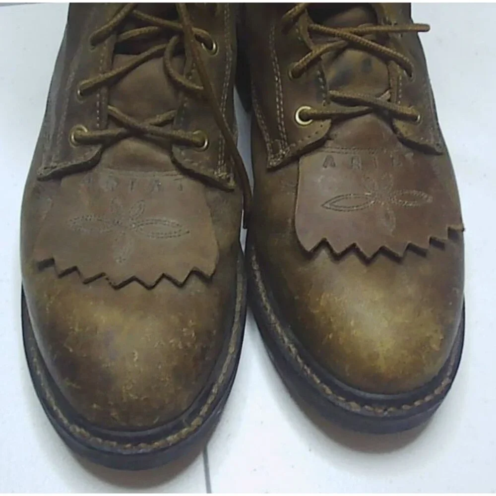 Ariat Heritage Lacer II Boots Oiled Brown Leather Western Work Men's  Sz 8.5D